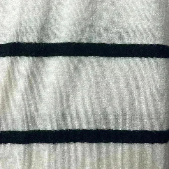 Halogen Scoop Neck Striped Tee Size Small Black & White - Picture 4 of 6